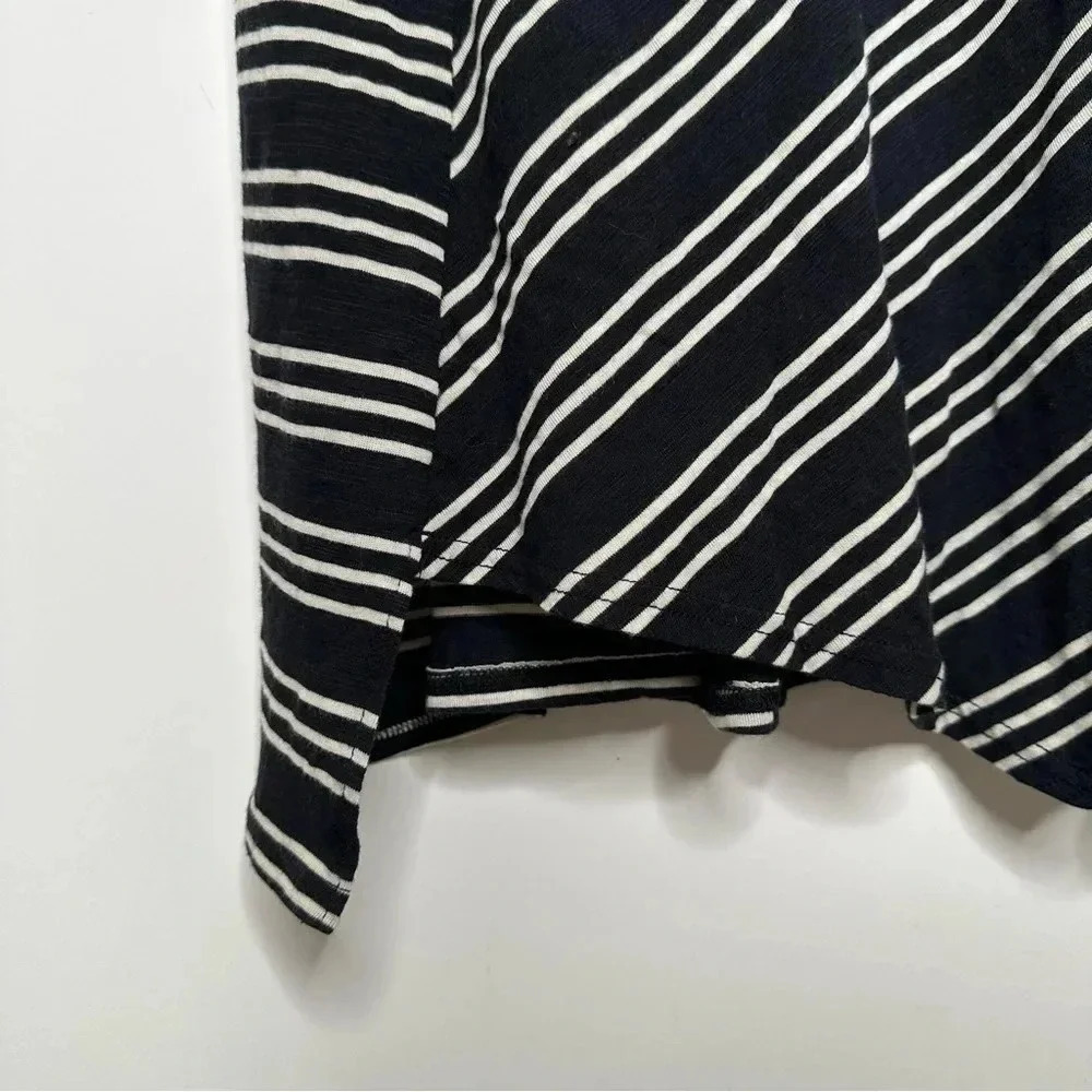 Maeve Anthropologie Moka One-Shoulder Stripe Dress Size Small - Picture 6 of 10